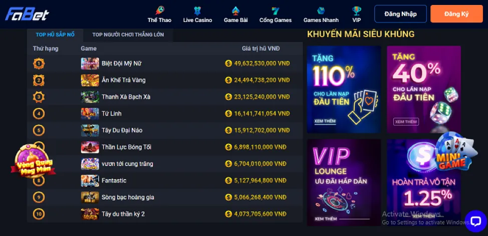 Cá cược bóng đá tại vj88